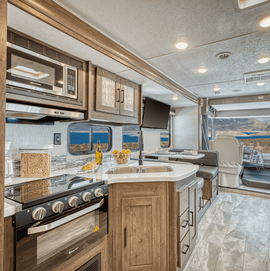Class A Family Sleeper Kitchen